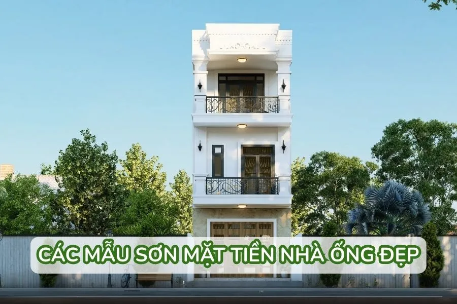 các mẫu sơn mặt tiền nhà ống đẹp