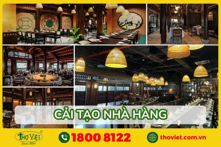 Dịch vụ cải tạo nhà hàng trọn gói, uy tín và giá cả hợp lý