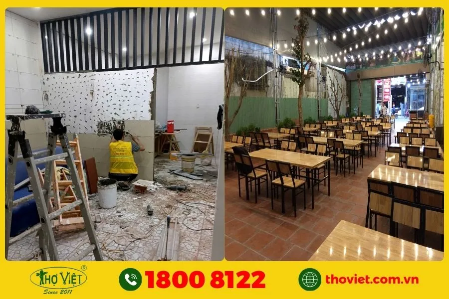 Lý do nên chọn dịch vụ cải tạo nhà hàng tại Thợ Việt