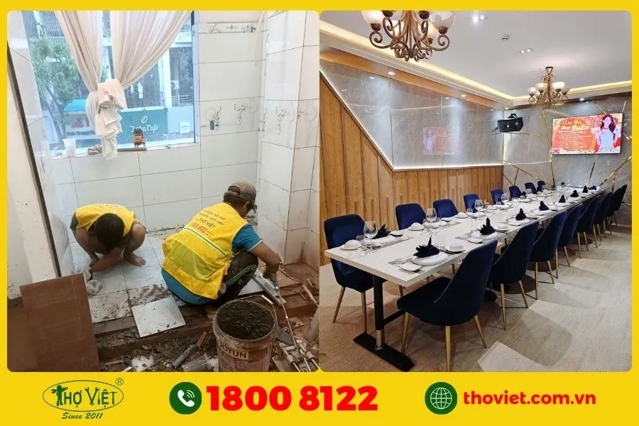 Quy trình cải tạo nhà hàng chuyên nghiệp tại Thợ Việt