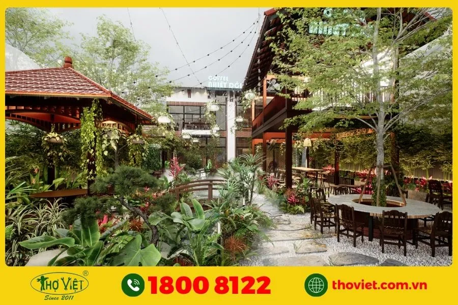 Quán cafe phong cách nhiệt đới