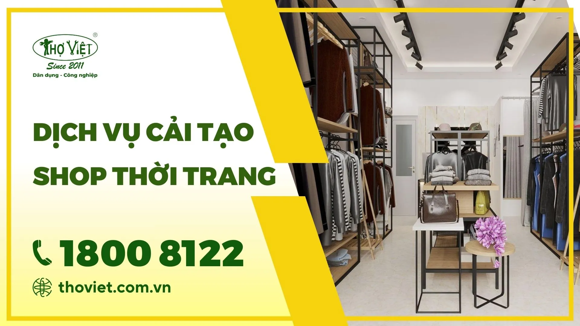 Dịch vụ cải tạo shop thời trang nhanh chóng, chuyên nghiệp và độ tin cậy cao
