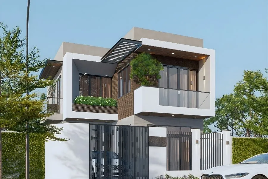 Lưu ý khi thiết kế nhà 2 tầng mặt tiền 8m hiện đại