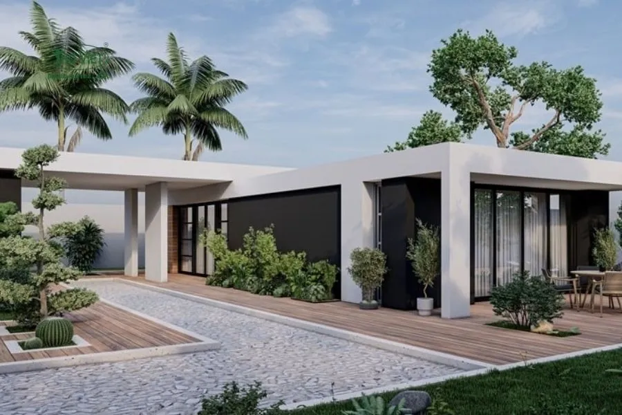 Mẫu biệt thự nhà vườn tối giản