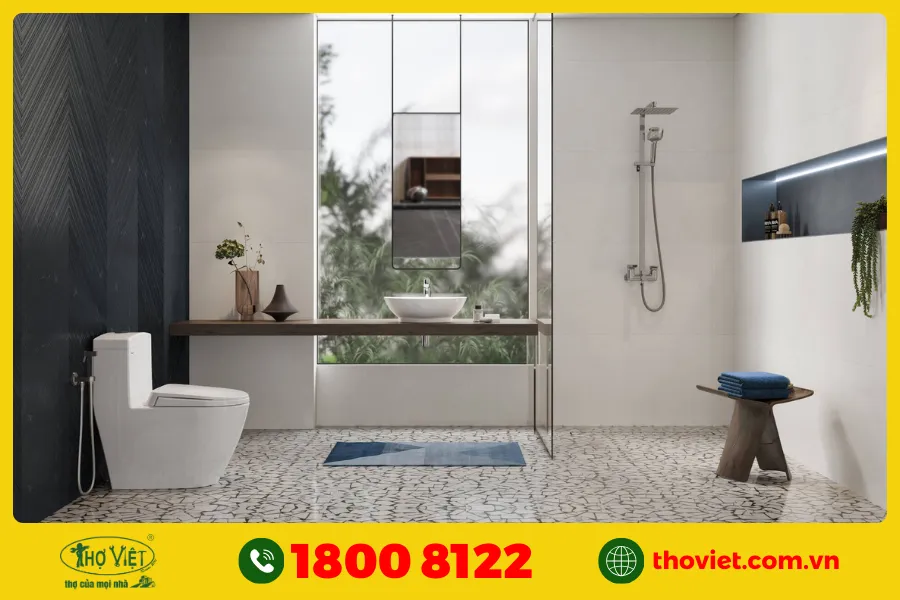 Mẫu gạch ốp nhà vệ sinh Viglacera số 10
