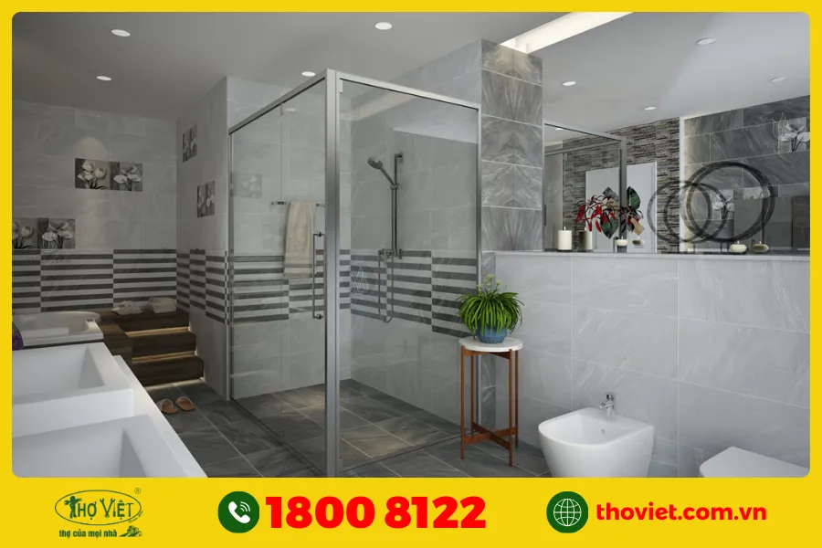 Mẫu gạch ốp nhà vệ sinh Viglacera số 12