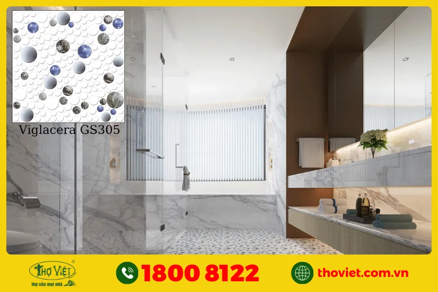 Mẫu gạch ốp nhà vệ sinh Viglacera số 4