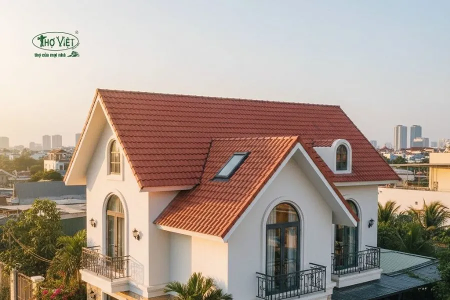 Mẫu mái nhà đẹp kiểu châu Âu