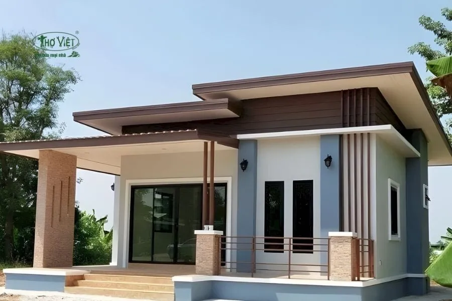 Mẫu mái nhà đẹp kiểu mái bằng