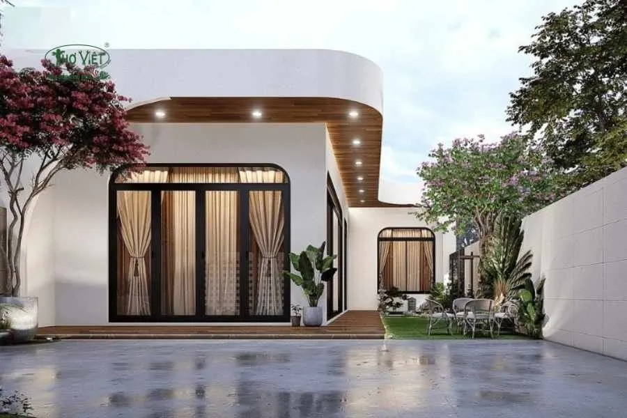 Mẫu mái nhà đẹp kiểu mái bằng