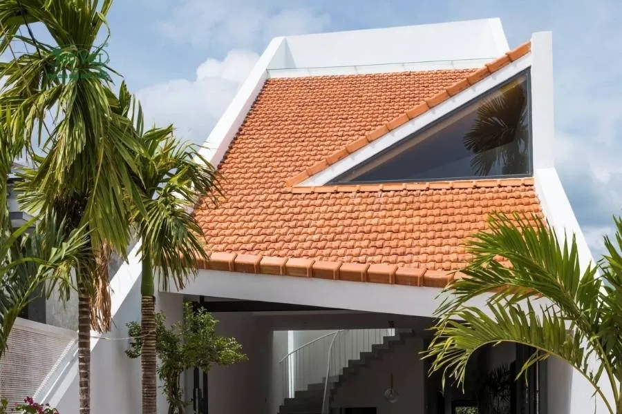 Mẫu mái nhà đẹp kiểu mái dốc