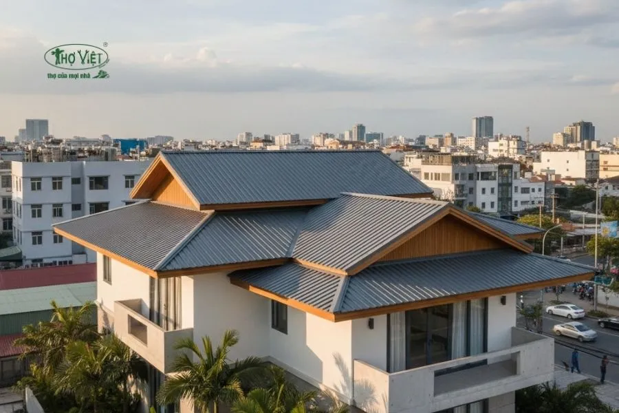 Mẫu mái nhà đẹp kiểu mái Thái