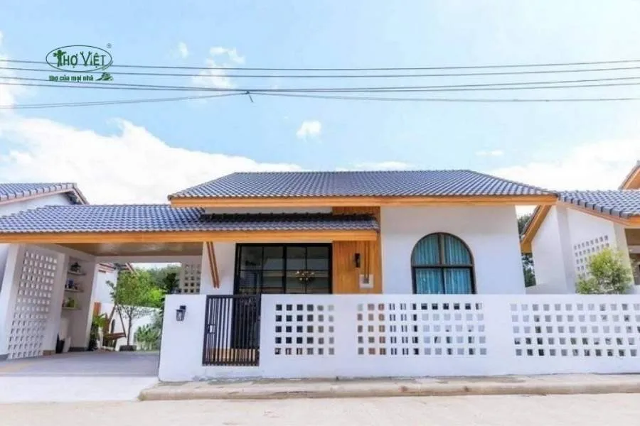 Mẫu mái nhà đẹp kiểu mái tôn