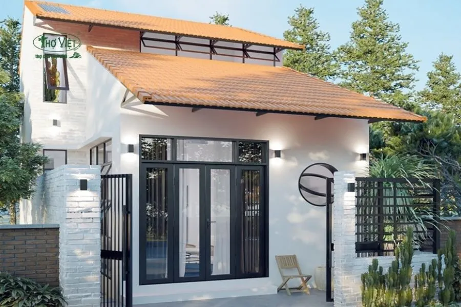 Mẫu mái nhà đẹp kiểu mái tôn