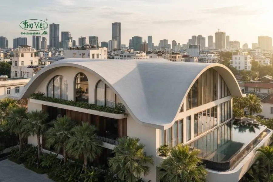 Mẫu mái nhà đẹp kiểu mái vòm