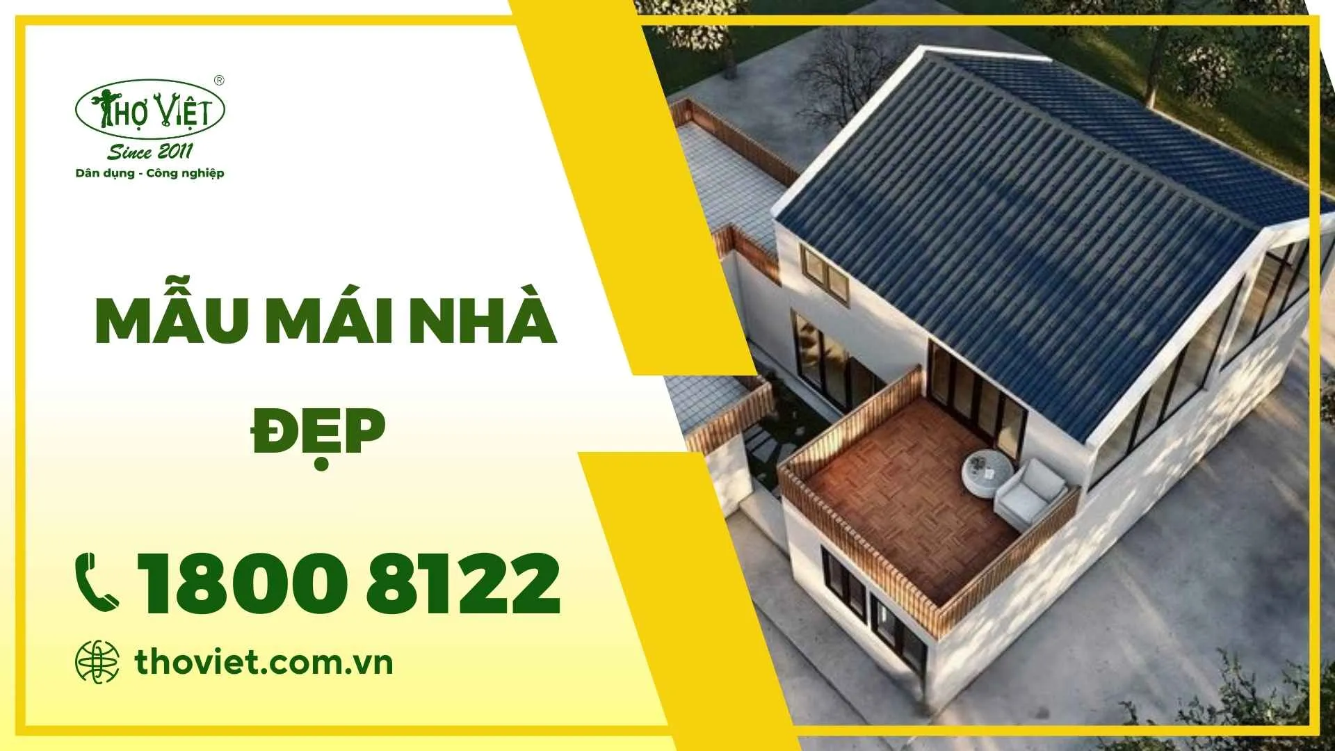 Mẫu mái nhà đẹp