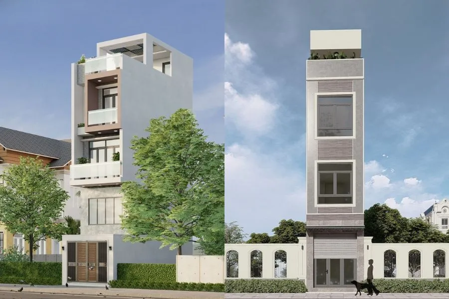Mẫu nhà 1 trệt 3 lầu 3 phòng ngủ