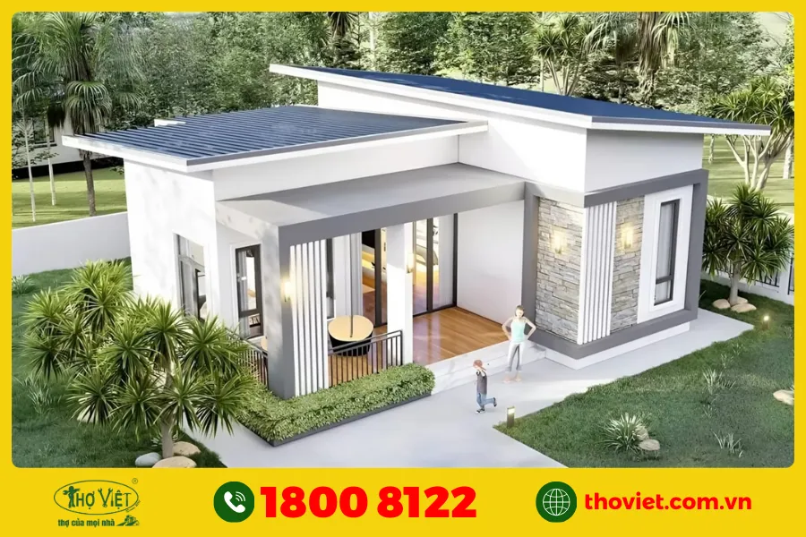 Nhà 2 tầng diện tích nhỏ 40m²
