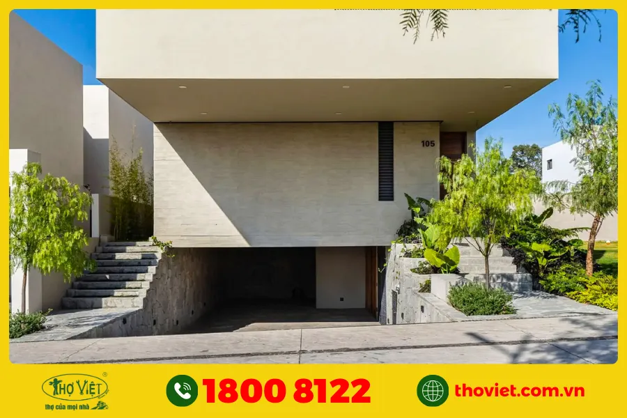 Mẫu nhà cấp 4 có tầng hầm đẹp số 5