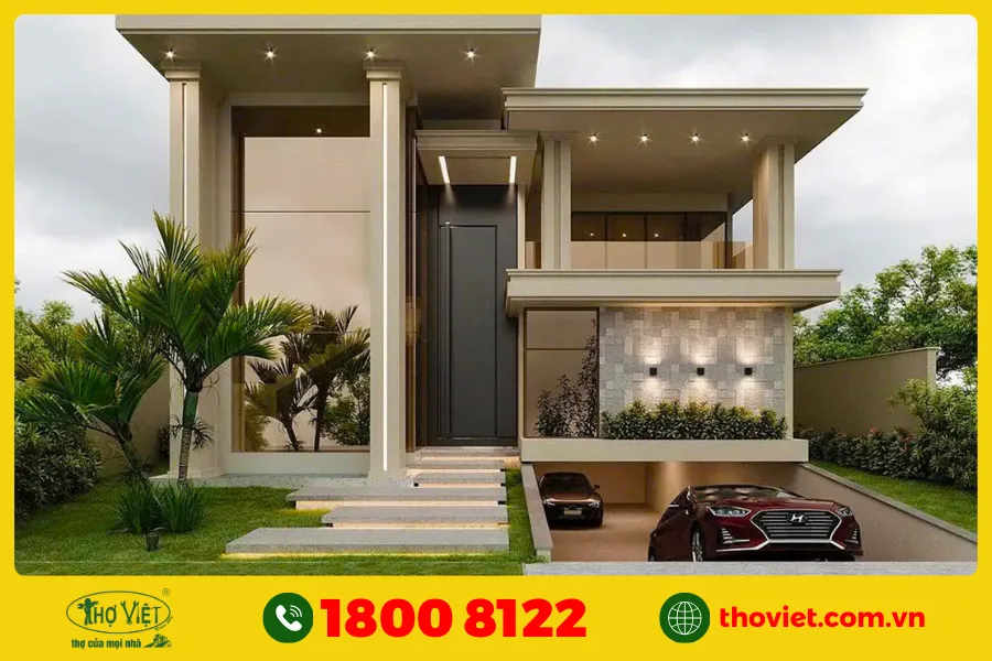 Mẫu nhà cấp 4 có tầng hầm đẹp số 11