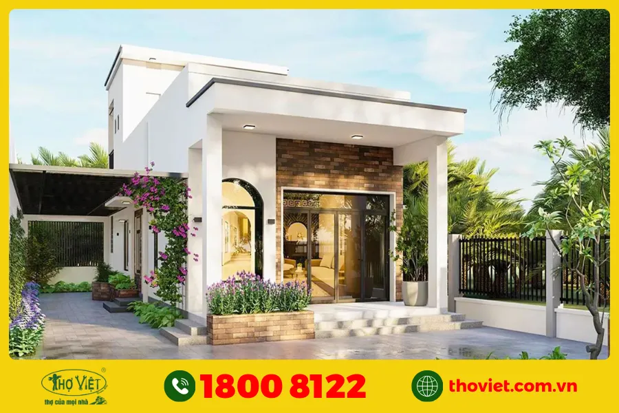 Mẫu nhà cấp 4 có tầng hầm đẹp số 15