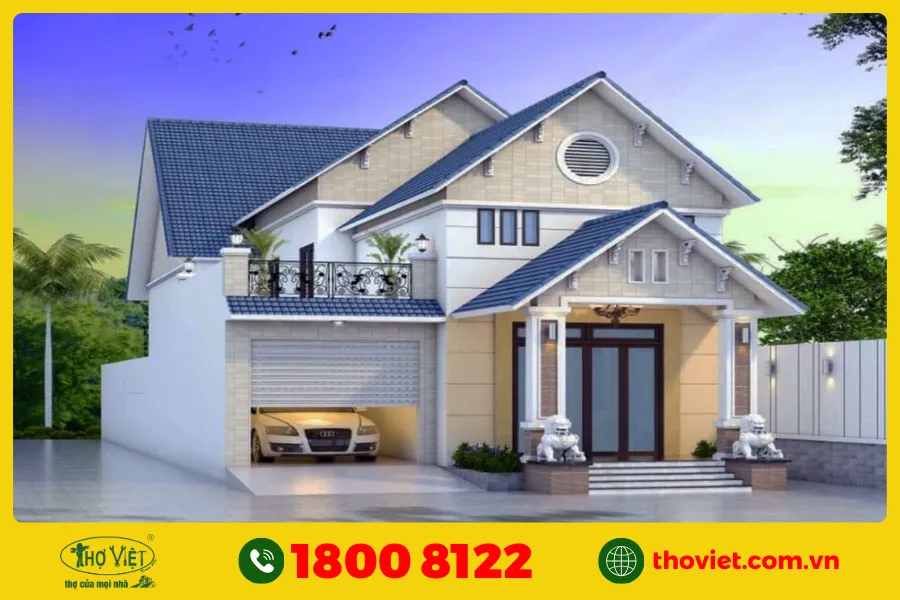 Mẫu nhà cấp 4 có tầng hầm đẹp số 21