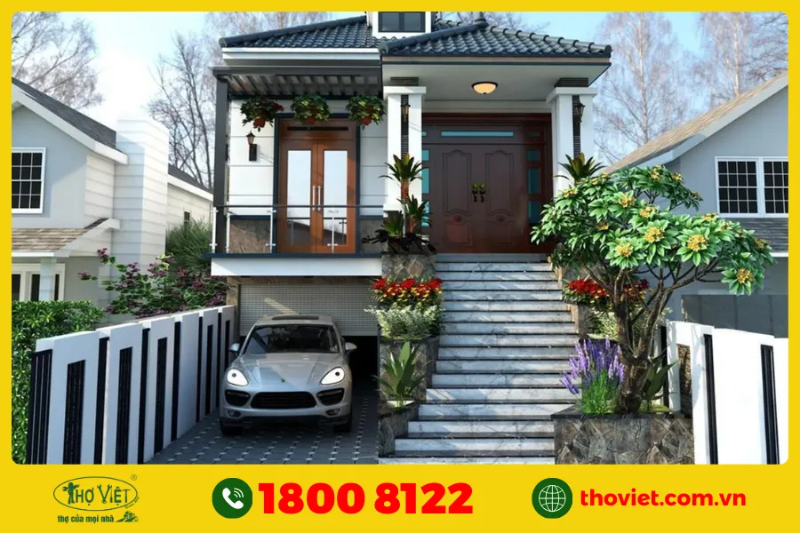 Nhà cấp 4 có tầng hầm làm phòng âm nhạc và thu âm chuyên nghiệp