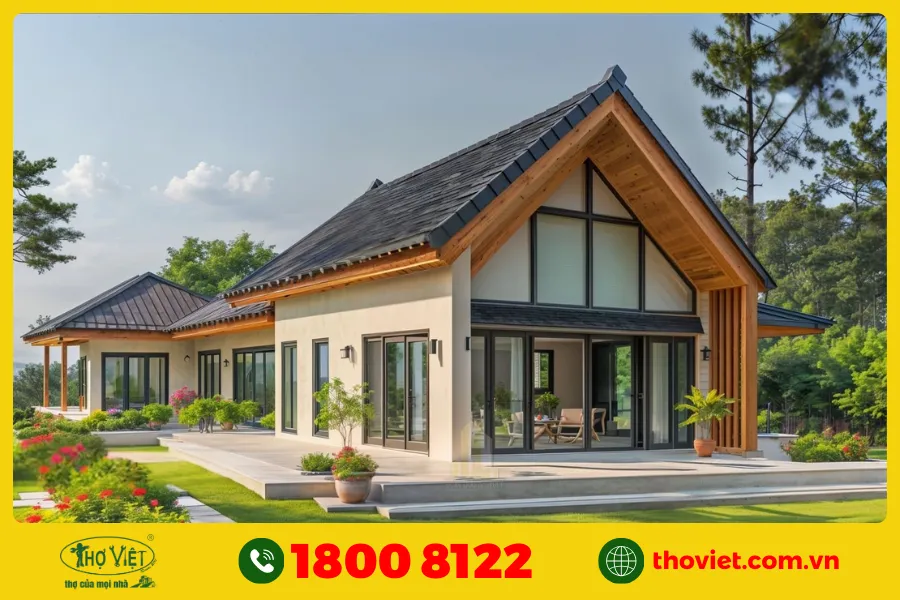 Mẫu nhà 5 gian 4 phòng ngủ số 4