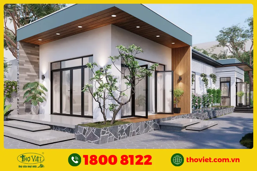 Mẫu nhà 5 gian 4 phòng ngủ số 9