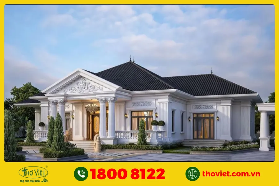 Mẫu nhà 5 gian 4 phòng ngủ số 12