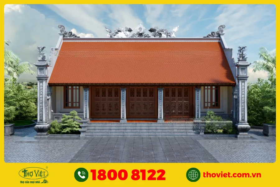 Mẫu nhà 5 gian 4 phòng ngủ số 1