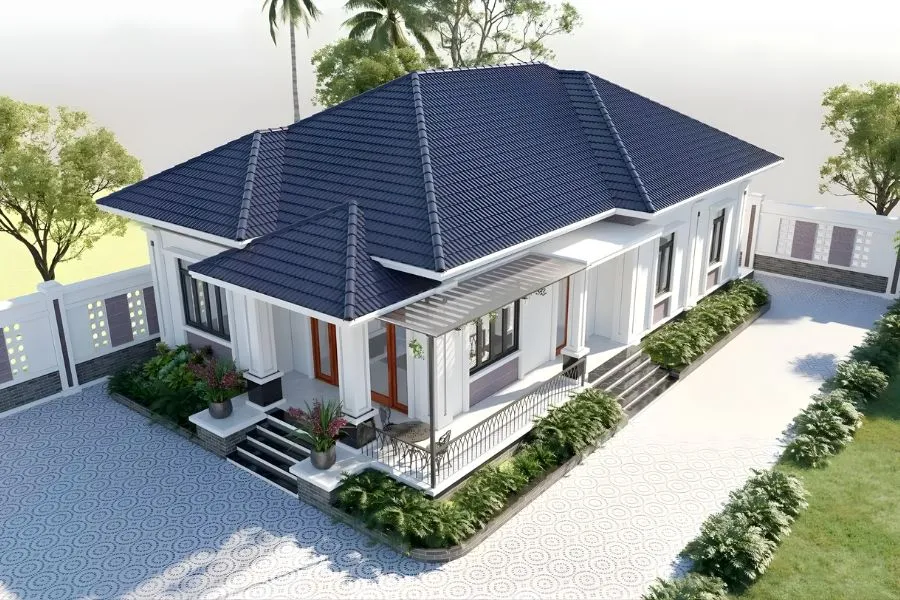 Mẫu nhà 7x12m 1 tầng phong cách Hiện đại