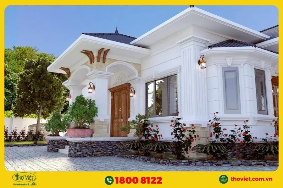 Mẫu nhà cấp 4 tân cổ điển