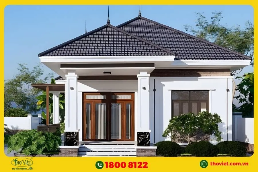 Mẫu nhà cấp 4 tân cổ điển