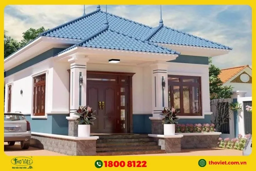 Mẫu nhà cấp 4 tân cổ điển