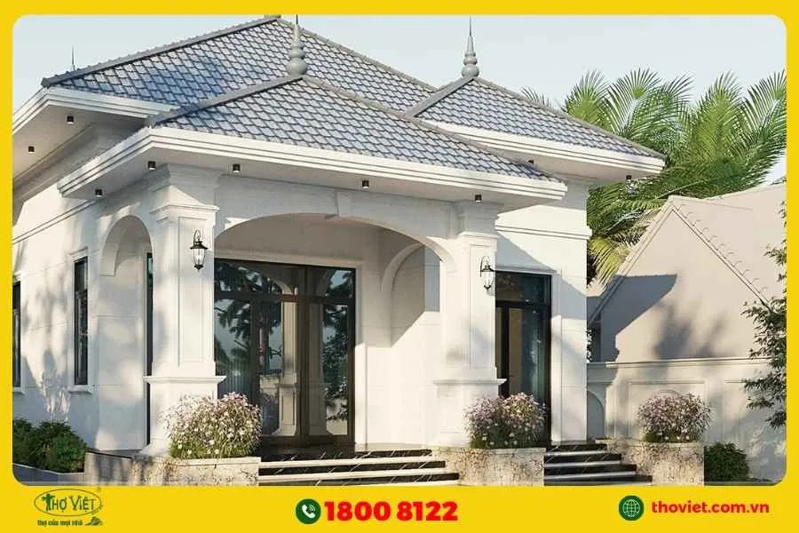 Mẫu nhà cấp 4 tân cổ điển