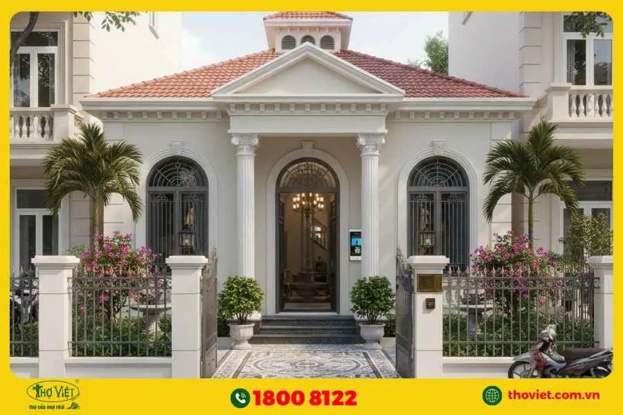 Mẫu nhà cấp 4 tân cổ điển