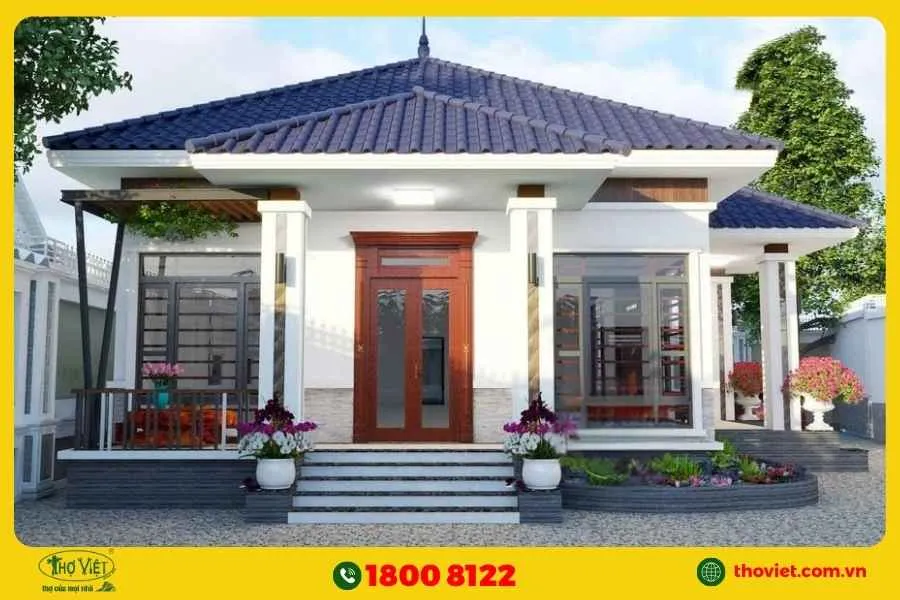 Mẫu nhà cấp 4 tân cổ điển