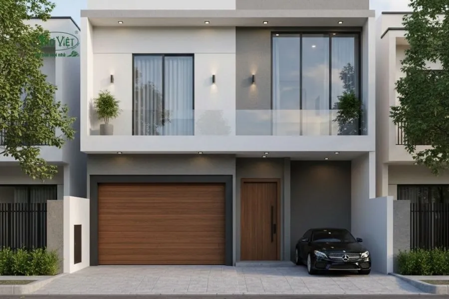 Mẫu nhà có gara ô tô đơn giản
