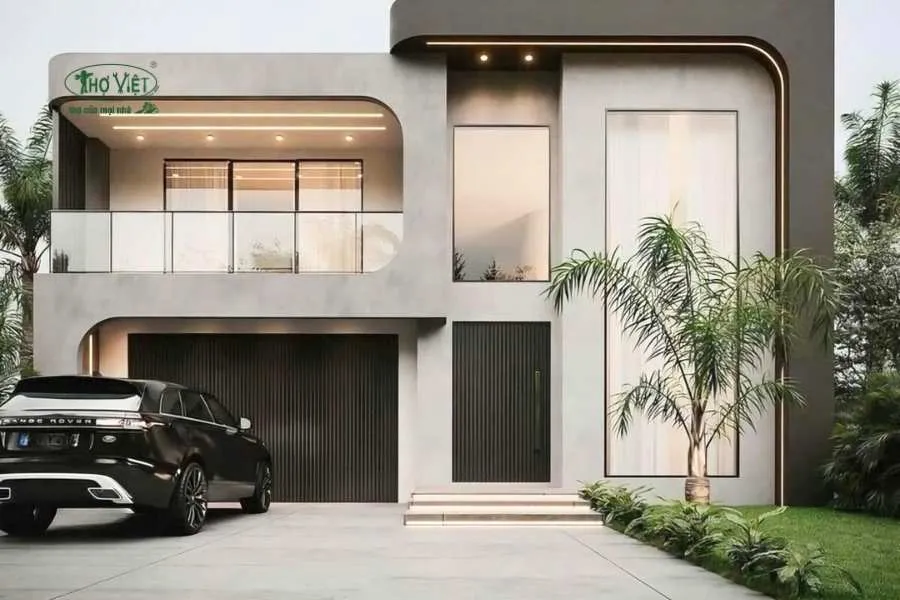 Mẫu nhà có gara ô tô hiện đại