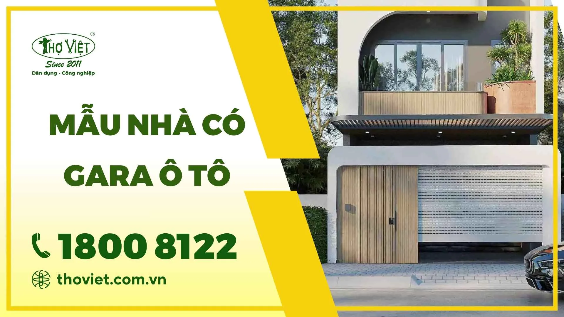 Mẫu nhà có gara ô tô