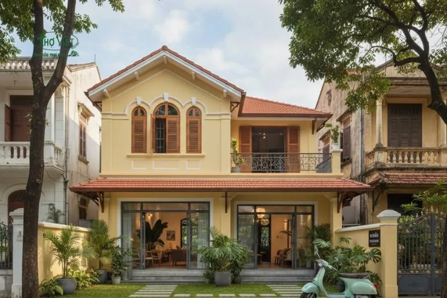 Mẫu nhà cổ hiện đại