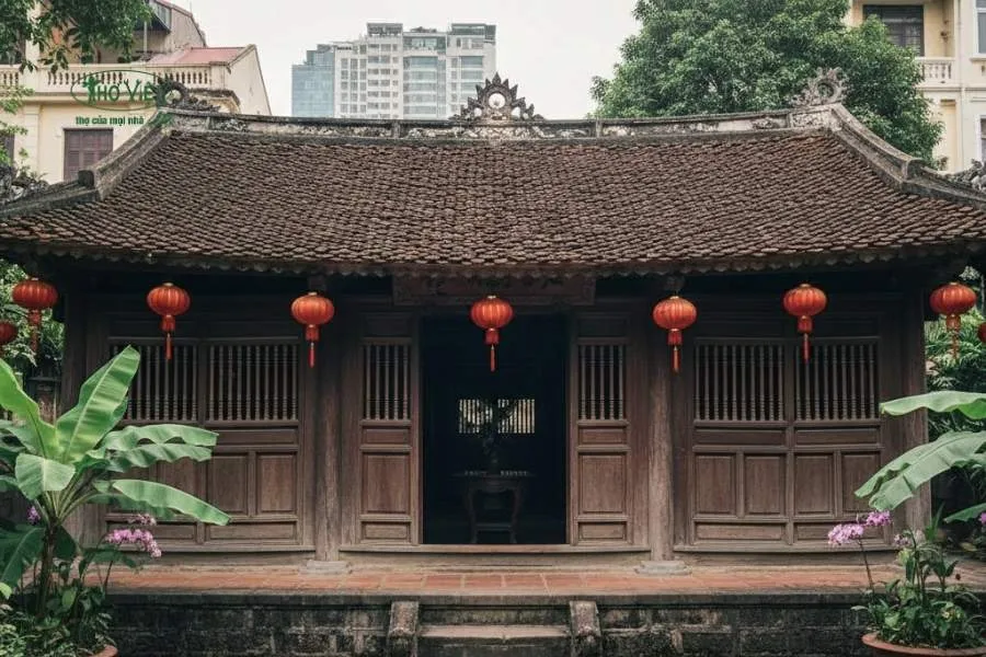 Mẫu nhà cổ nhà 3 gian 2 mái