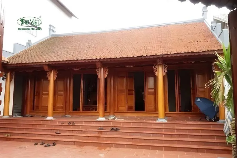 Mẫu nhà cổ nhà 3 gian 2 mái