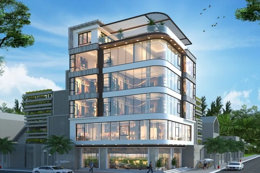 Mẫu nhà kết hợp kinh doanh showroom mini