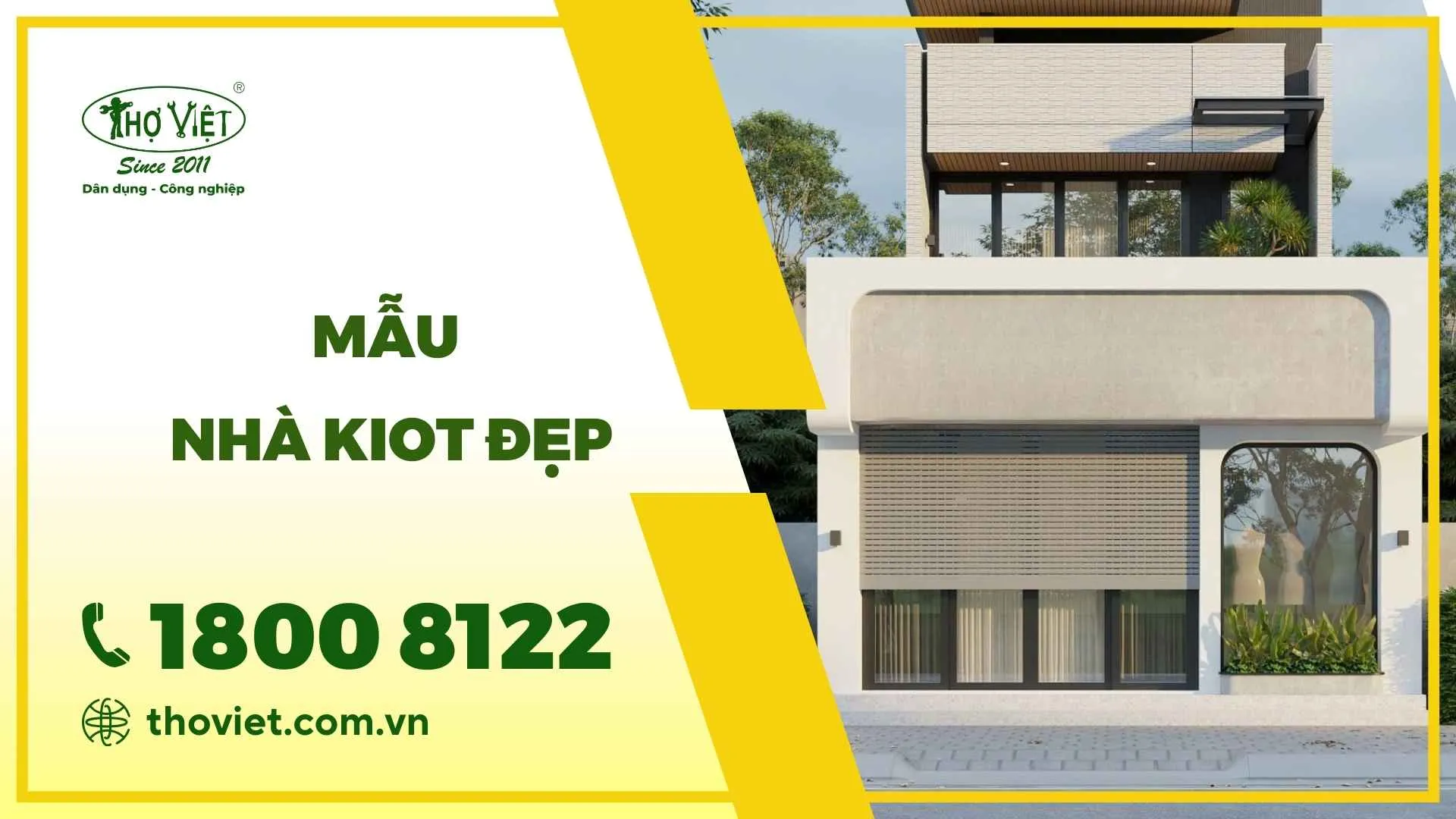 Mẫu nhà Kiot đẹp