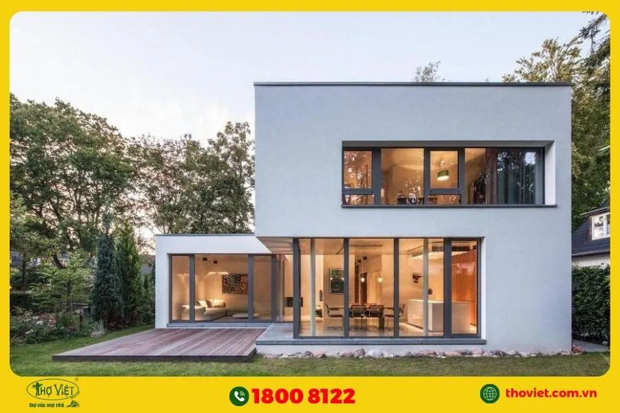 Mẫu nhà kiot đẹp phong cách modern farmhouse