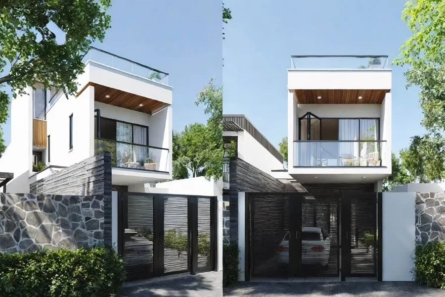 Mẫu nhà ống 50m2 2 tầng