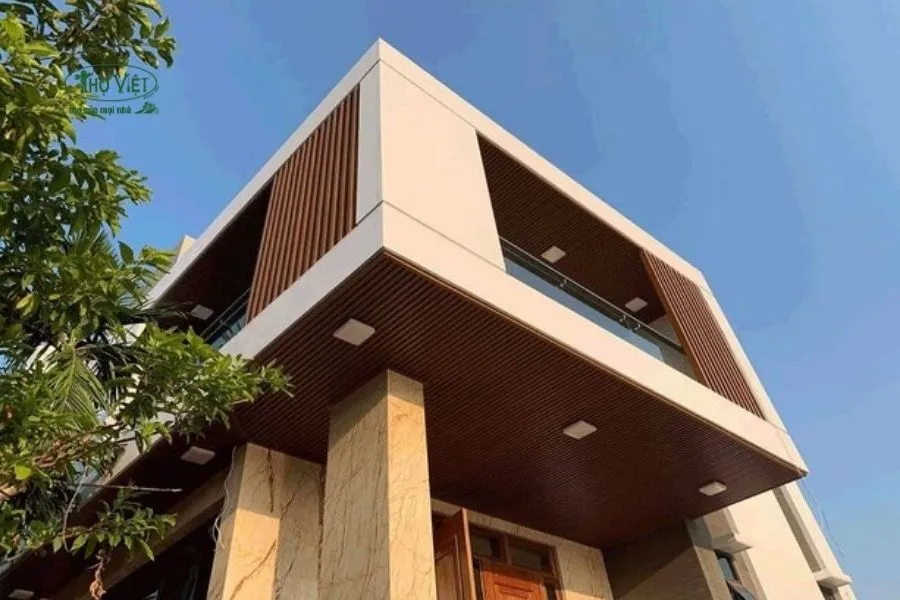 Mẫu nhà ốp nhựa cho ngoại thất