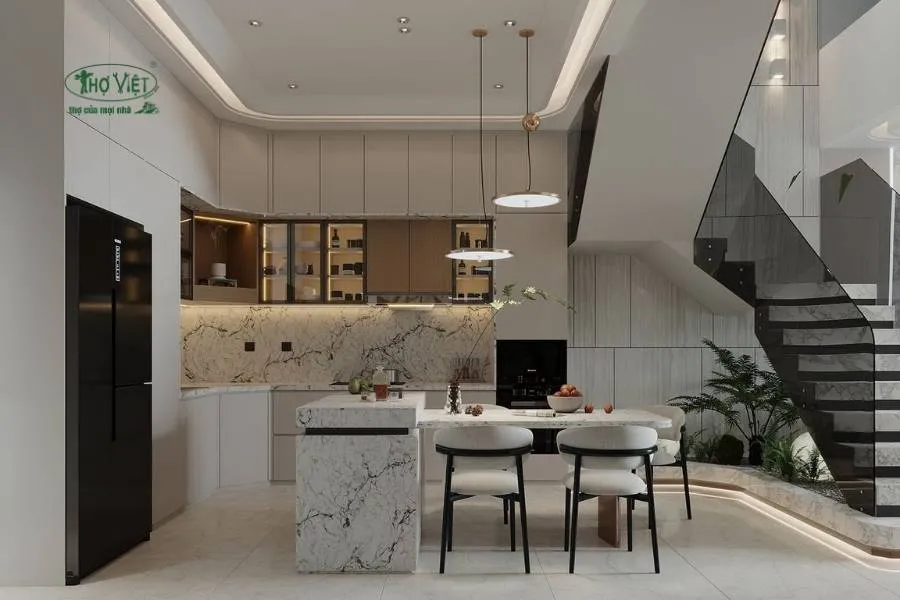 Mẫu nhà ốp nhựa cho phòng bếp